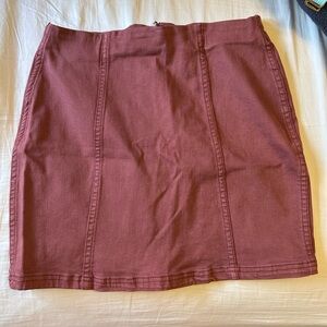 Elegant Maroon Skirt
